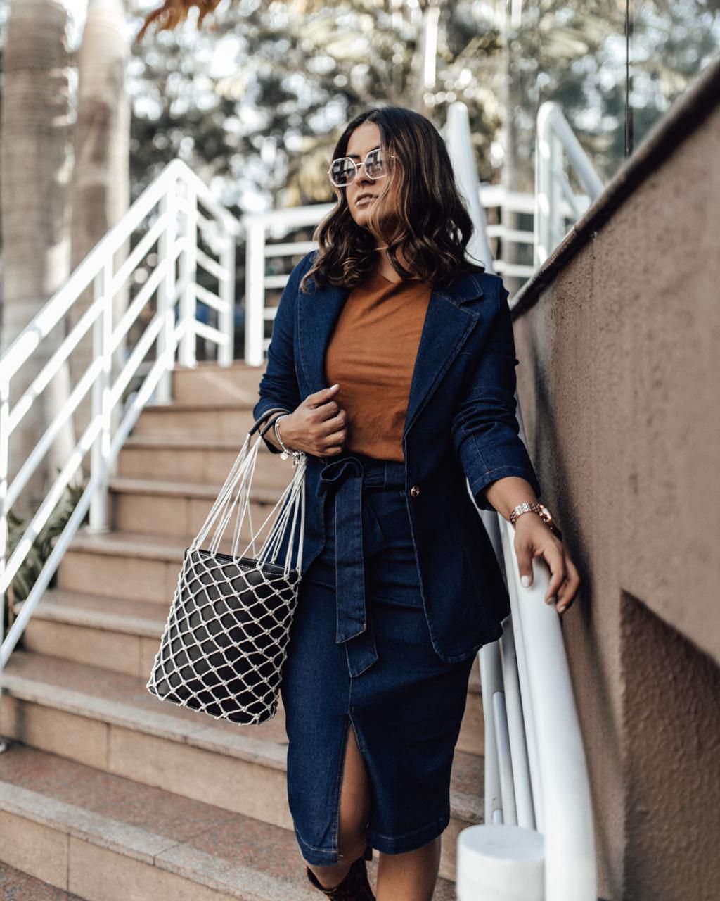 Maxi blazer jeans com elastano Madame Ninna loja online de