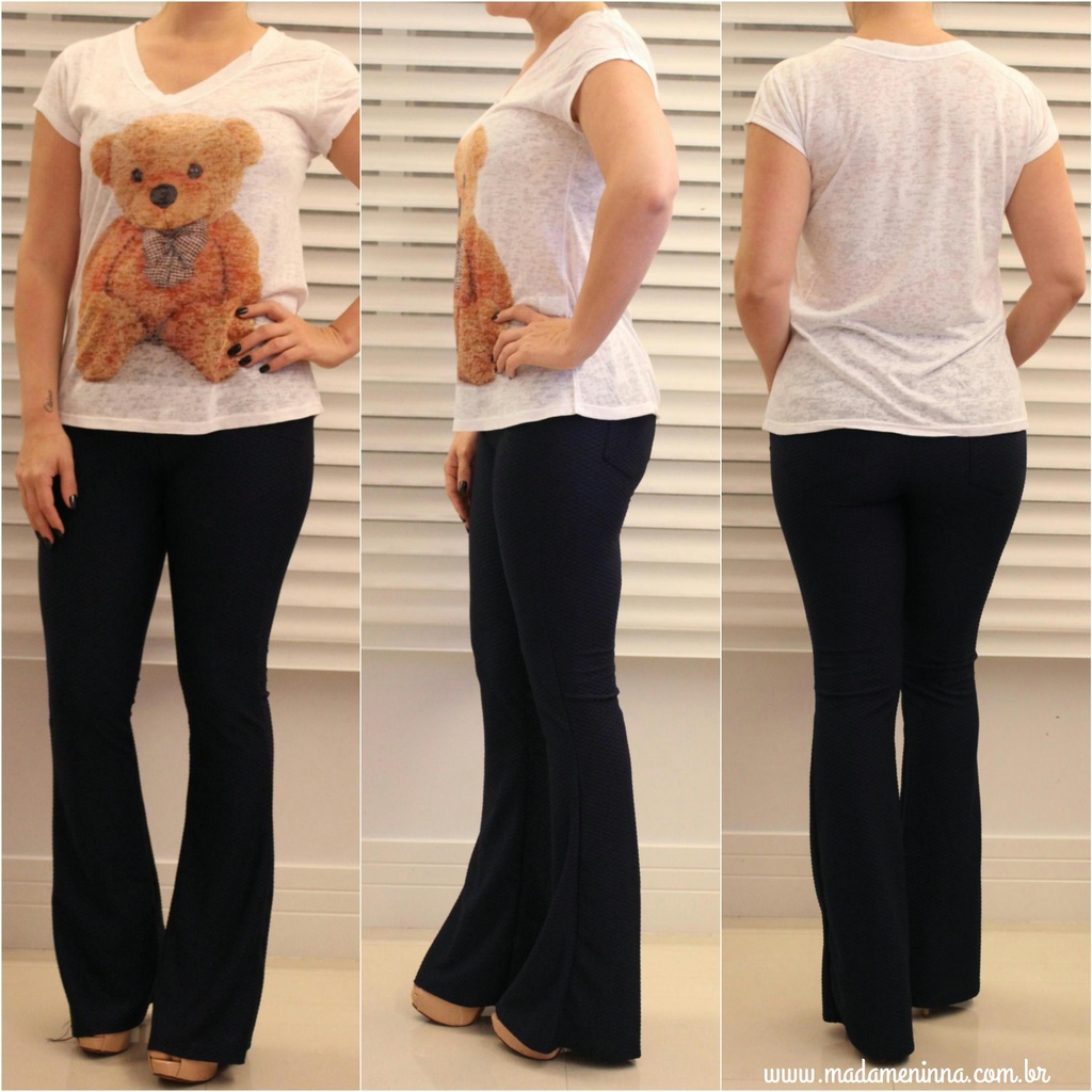 Azul Claro CalÃ§a Flare Social Azul Marinho CalÃ§a Azul Social