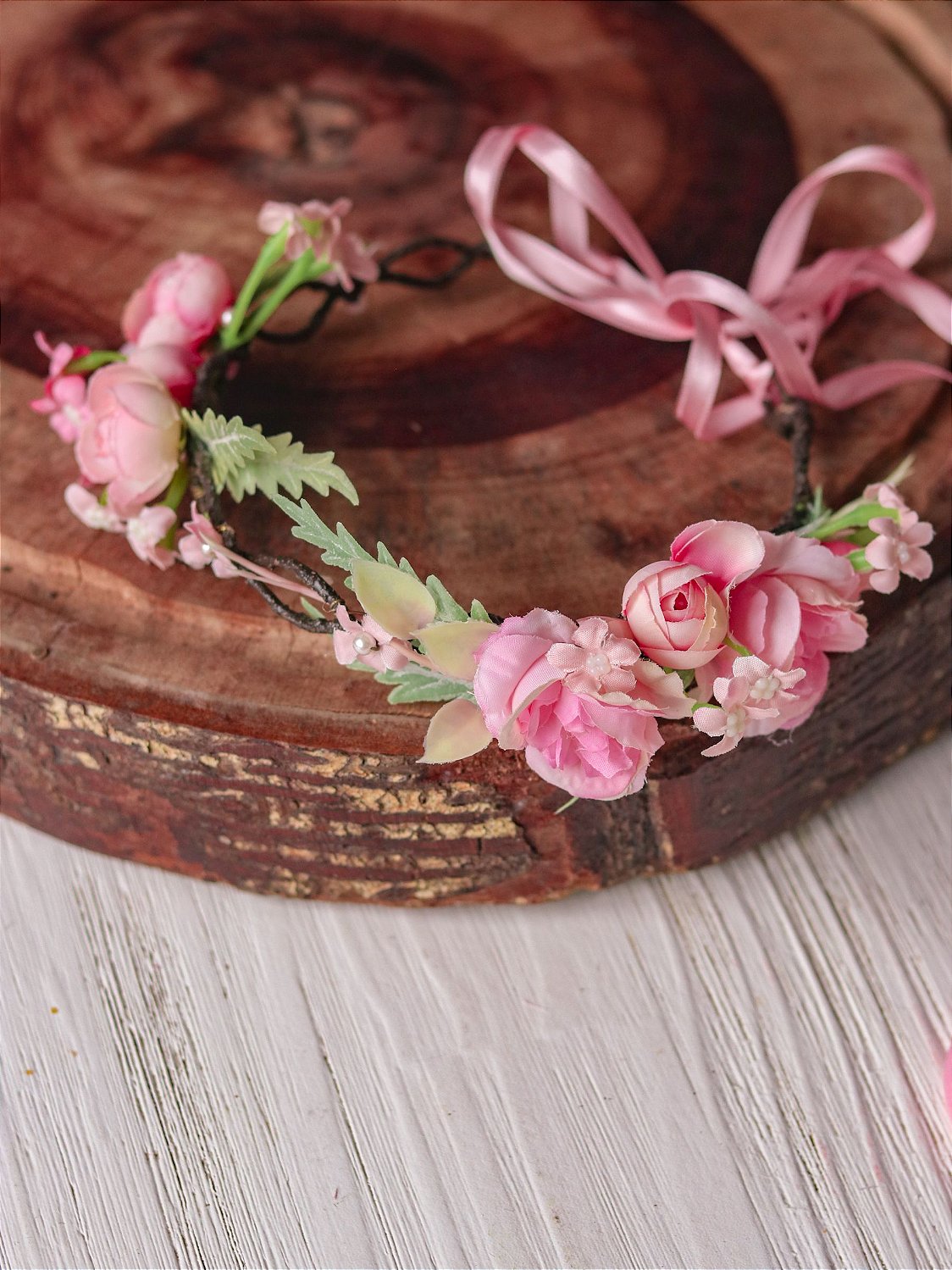 Descubra 48 image tiara de flores infantil Thptnganamst.edu.vn