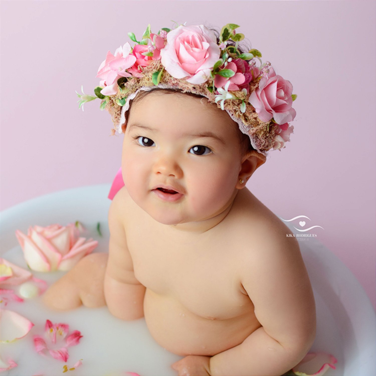 Tiara de Flores para bebê e Infantil, daminhas, floristas e batizados.  Encontre o acessório de cabelo perfeito aqui! - G. Offer - Acessórios para  Cabelo