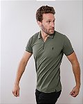 Comprar Camisa polo malha piquet com elastano- chumbo - WM9042 - R