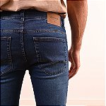 Calça Jeans Slim Masculina Estonada - lojasbesni