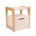 Mesa de Cabeceira Infantil Rosa - Bella