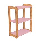 Estante Montessori para Brinquedos Rosa Blush