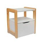 Mesa de Cabeceira Infantil Cinza Greige - Bella