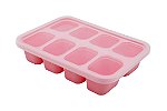 Porta Papinha de Silicone com Tampa 8 Cubos (30ml) Porquinha - Marcus & Marcus