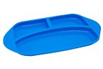 Prato de Silicone com Divisórias Hipopótamo - Marcus & Marcus