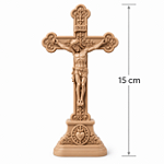 Crucifixo de Mesa Jesus Cristo Católico para Altar e Oratório