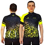 CAMISA CICLISMO MASCULINA SÓDBIKE, PROTEÇÃO SOLAR 20, ZIPER FULL