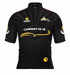 CAMISA CICLISMO MASCULINA SÓDBIKE DRY, PROTEÇÃO SOLAR 20, ZIPER FULL, CAMINHO DA FÉ