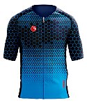 CAMISA CICLISMO UNISSEX ELITE SÓDBIKE, PROTEÇÃO SOLAR 50, ZIPER FULL