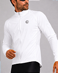 CORTA VENTO CICLISMO MASCULINA SÓDBIKE, 3 BOLSOS, ZIPER FULL, BRANCO