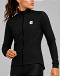 CORTA VENTO CICLISMO FEMININO SÓDBIKE, 3 BOLSOS, ZIPER FULL, PRETO