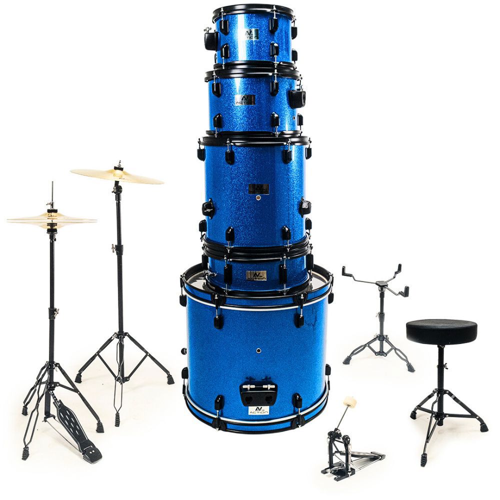 BATERIA TURBO ACTION 22 - AZUL (OCEAN BLUE) - TURBO MUSIC LOJA OFICIAL