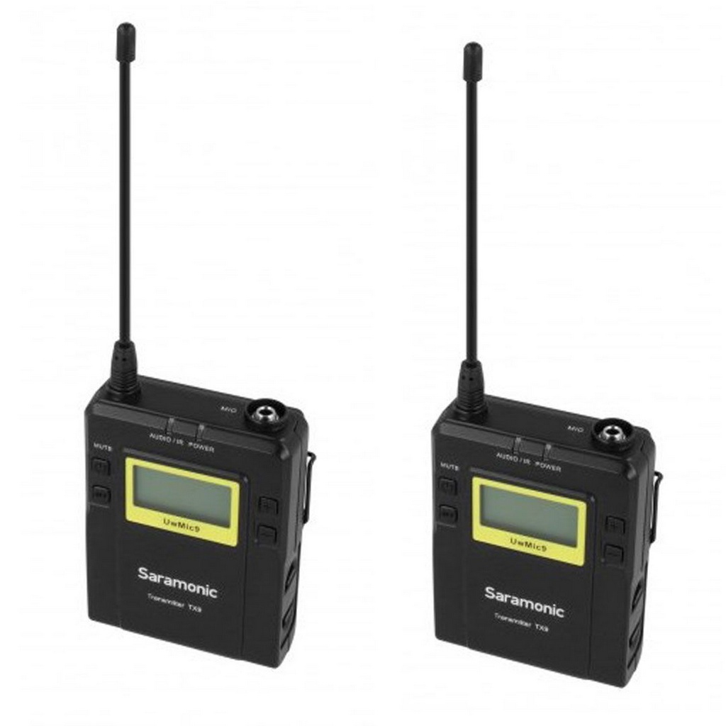 Sistema sem fio profissional para celular com dois tranmissores de