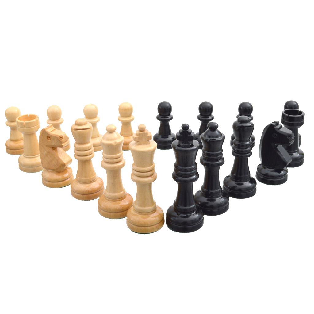 Peças de Estatuetas de Jogo de Xadrez, 32 Peças Resistentes a