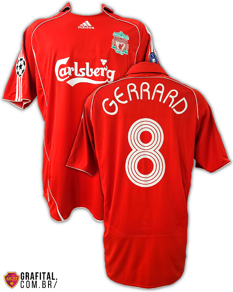 Liverpool 2006/2007 Tamanho G 80x54cm - Grafital Camisas Relíquias