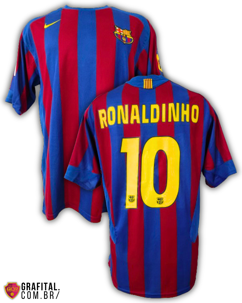 Barcelona 2005/2006 Tamanho G 77x55cm - Grafital Camisas Relíquias