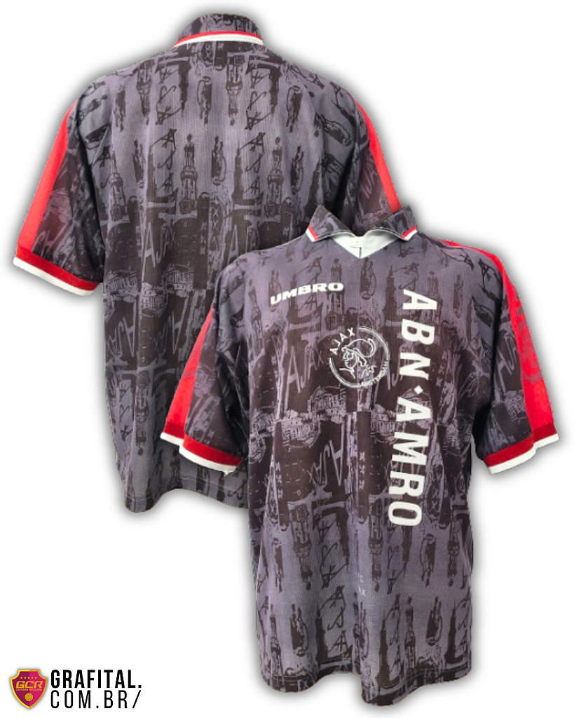 Ajax 1996/1997 Tamanho G 75x57cm - Grafital Camisas Relíquias