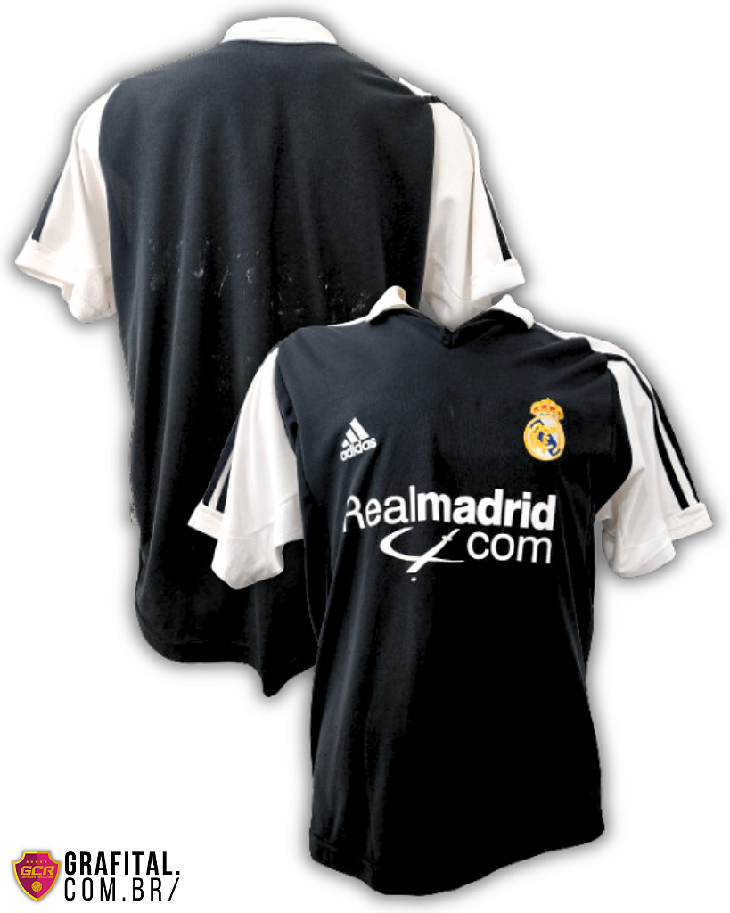 Real Madrid 2001/2002 Tamanho P 67x54cm - Grafital Camisas Relíquias