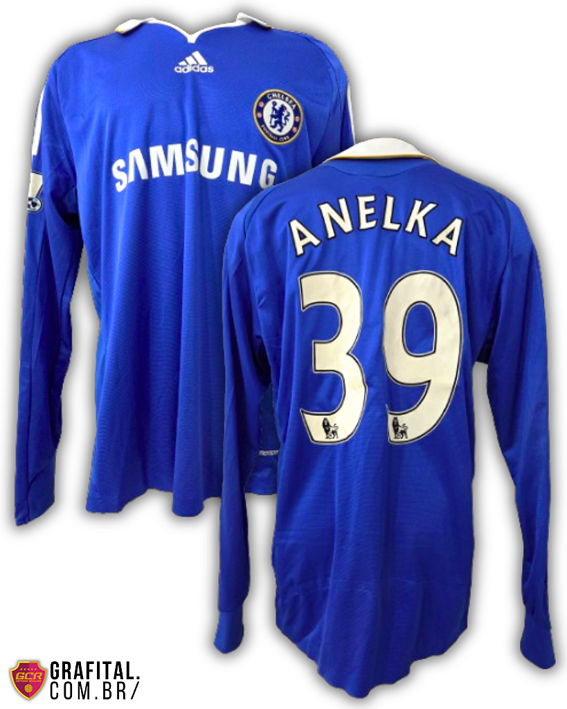 Chelsea 2008/2009 Tamanho GG 77x58cm - Grafital Camisas Relíquias