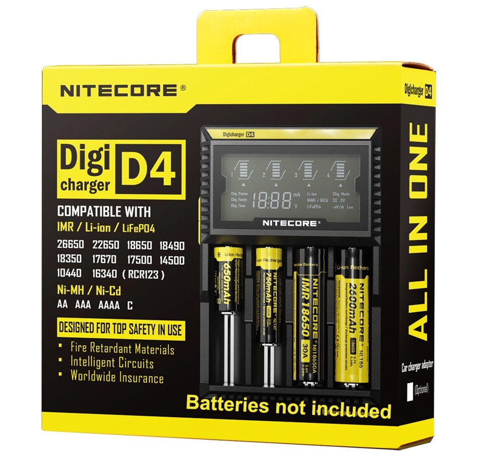 Carregador de Bateria D4 | Nitecore