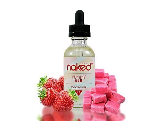 Líquido Naked Yummy Strawberry Vapor e Sabor