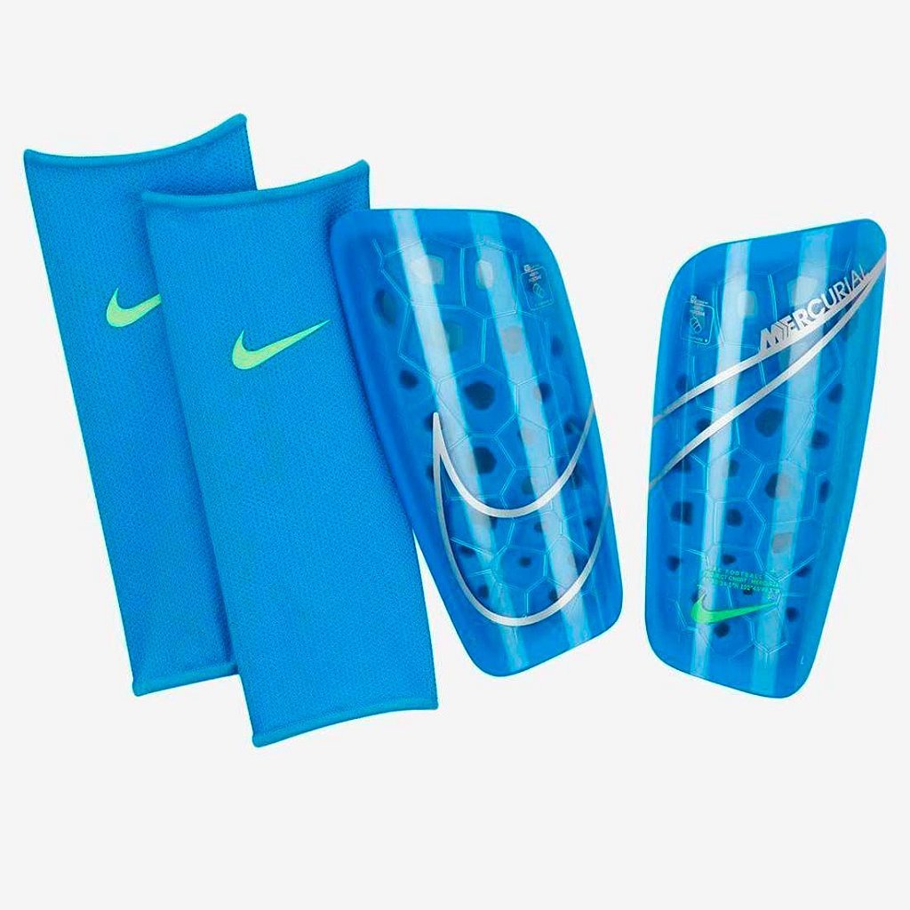 Caneleira Nike Mercurial - Azul - Mercadão Dos Esportes, loja de materiais  esportivos