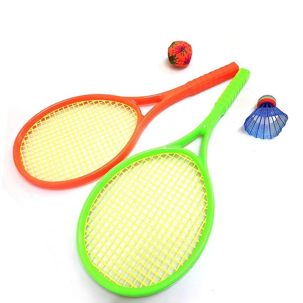 Kit Jogo De Raquetes Infantil Badminton Tênis Peteca Praia em Promoção na  Americanas