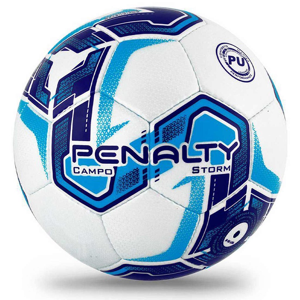 Bola de Futebol Campo Penalty Player XXI - Branco+Azul