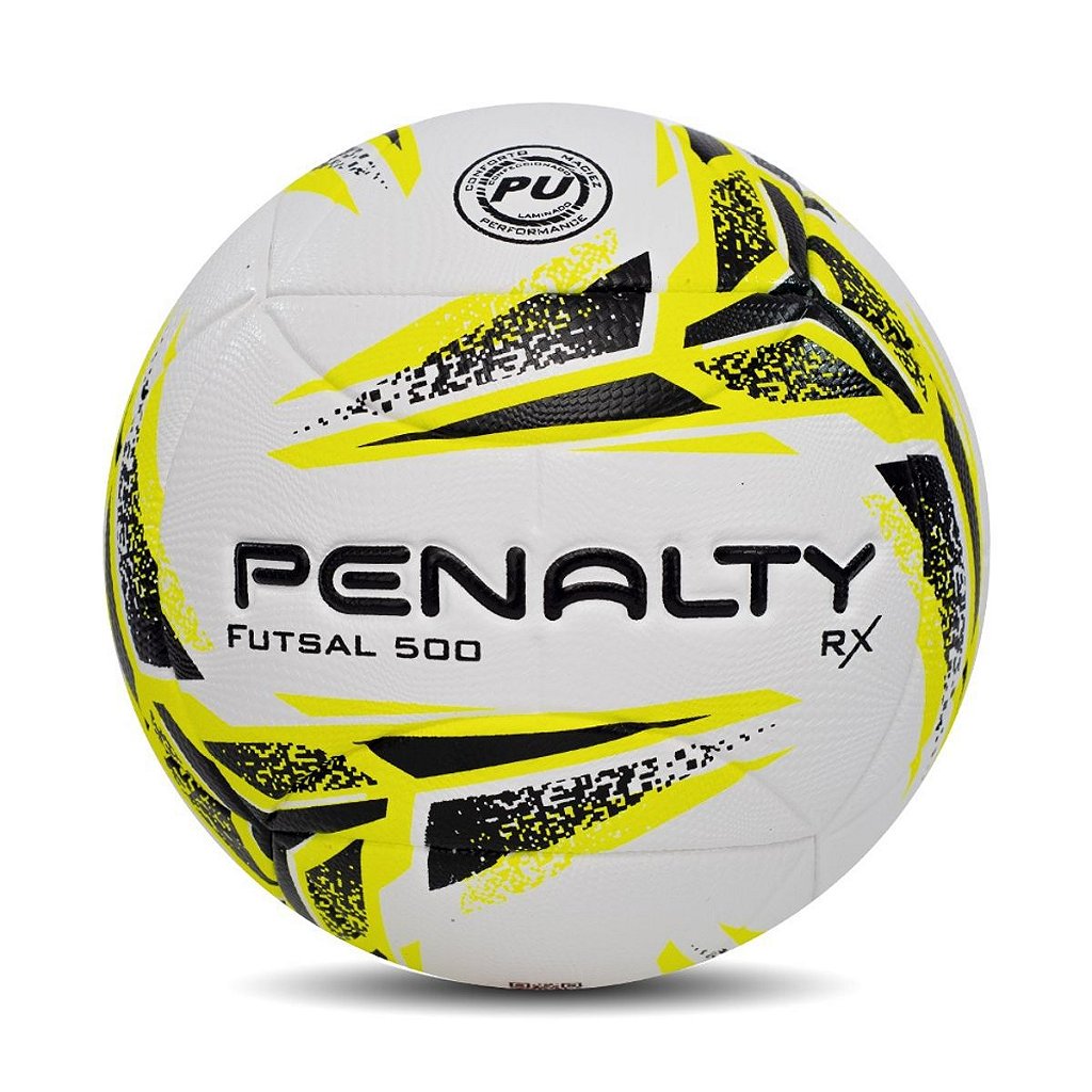 Bola de Futsal Penalty RX 500 XXIII - Branca e Amarela - Mercadão Dos  Esportes, loja de materiais esportivos