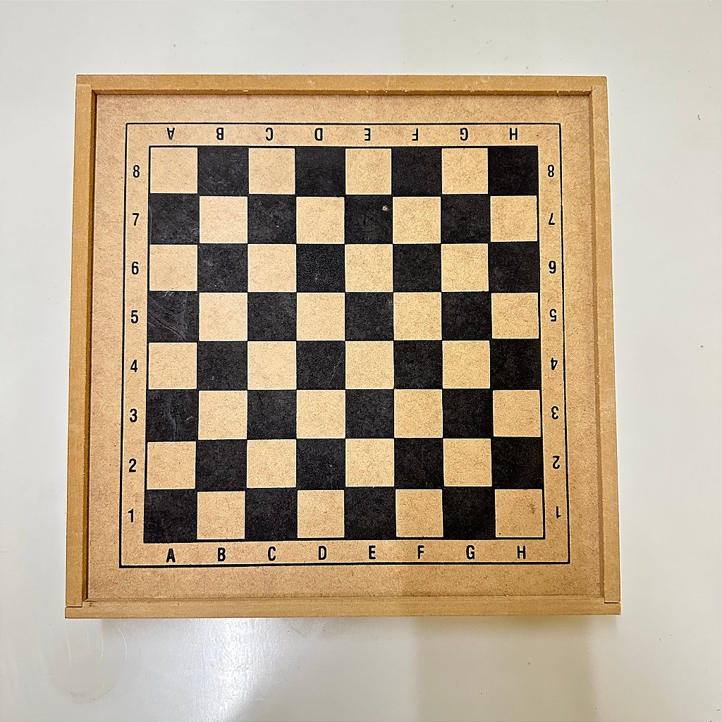 Estojo Tabuleiro Para Jogo De Dama E Trilha 30x30cm