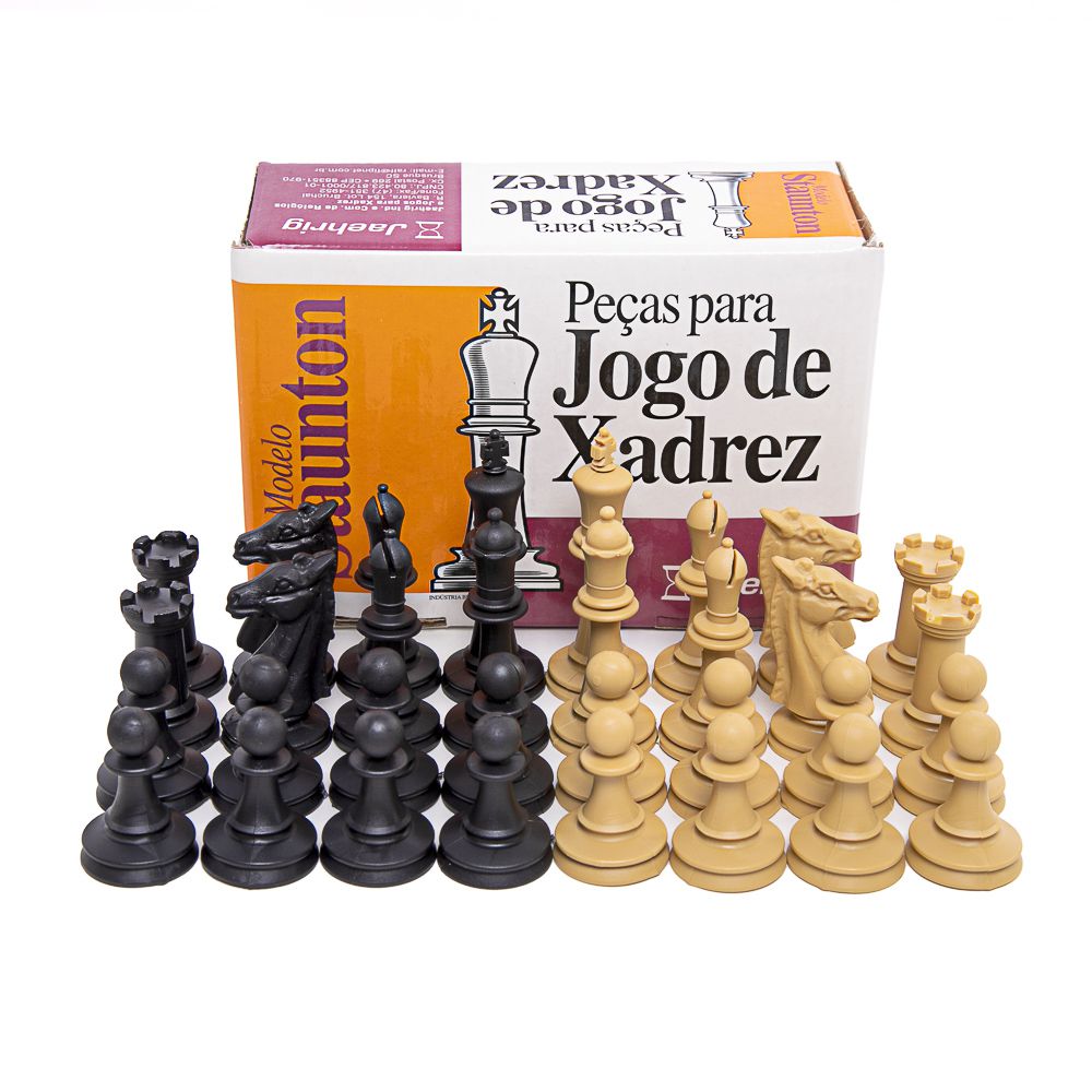 Jogo Peças de Xadrez Escolar Rei 6cm