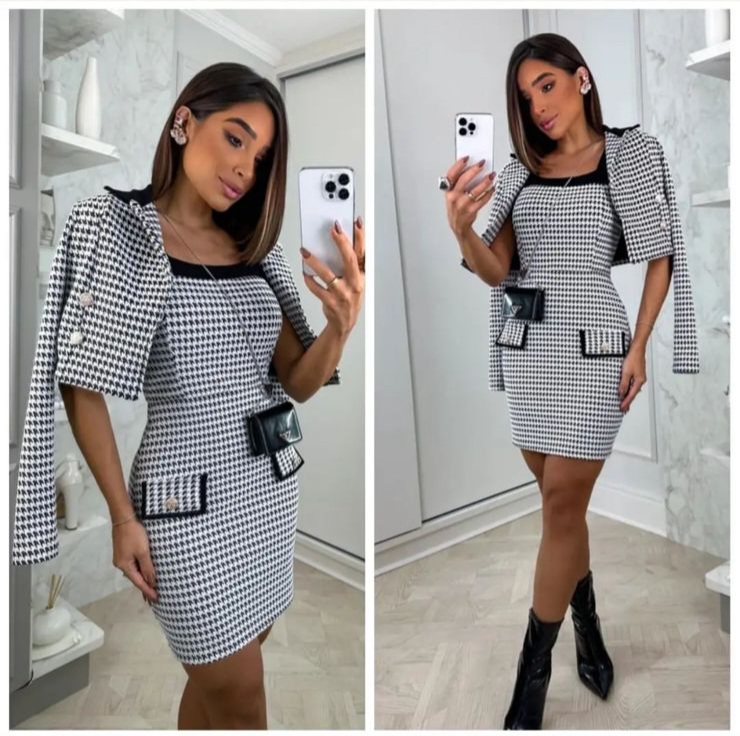 Conjunto Xadrez Feminino em Oferta