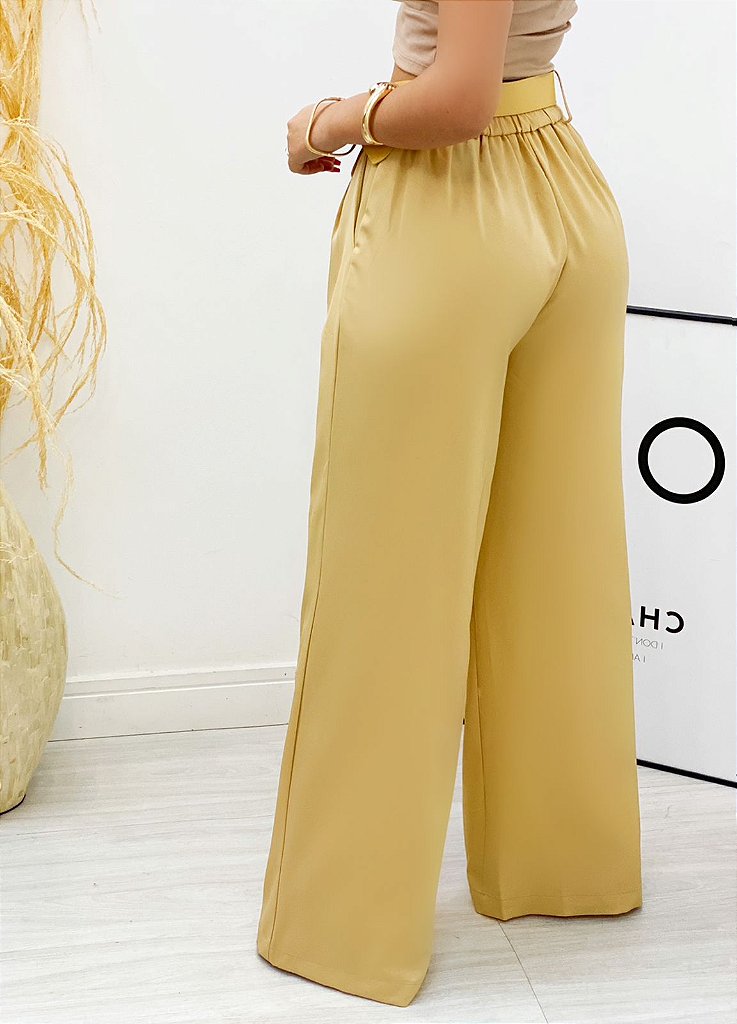 Calça Feminina Alfaiataria c/ Cinto - Empório Store