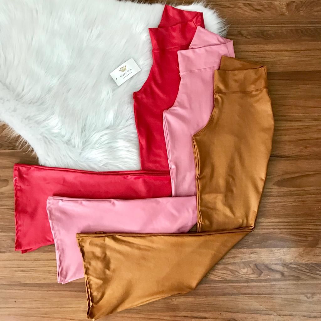 calça flare cirre rosa