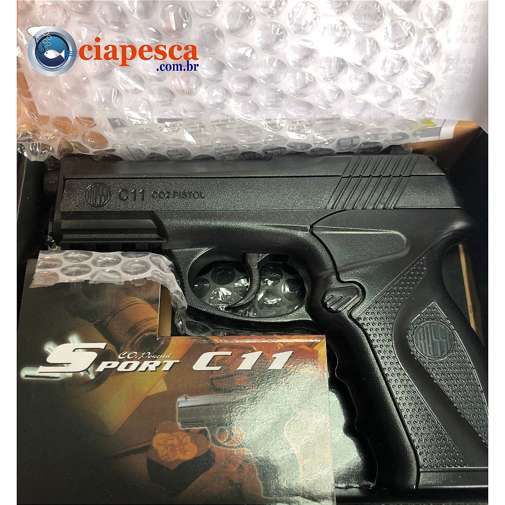 Pistola De Pressão C11 Co2 Rossi Wingun 6mm