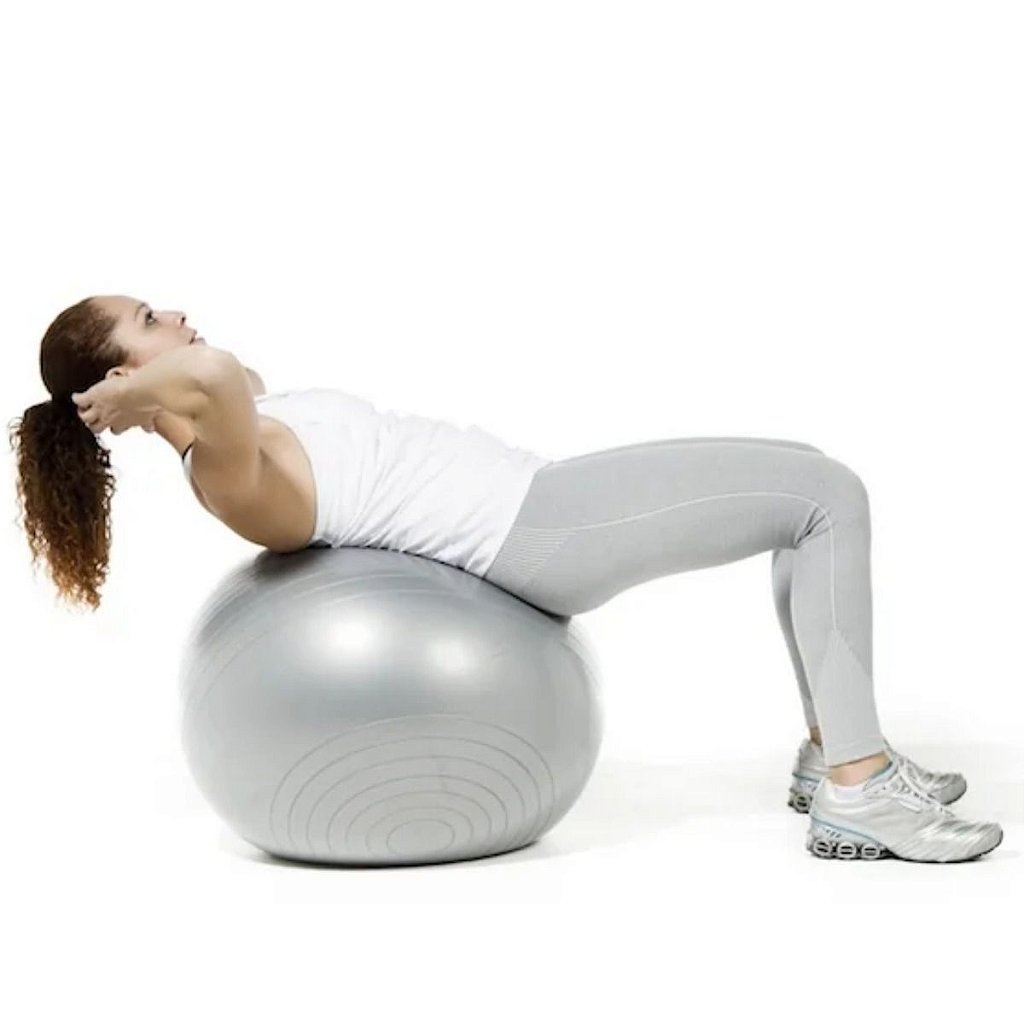 Bola de Pilates Gym Ball 75cm Cinza - Acte Fisioterapia