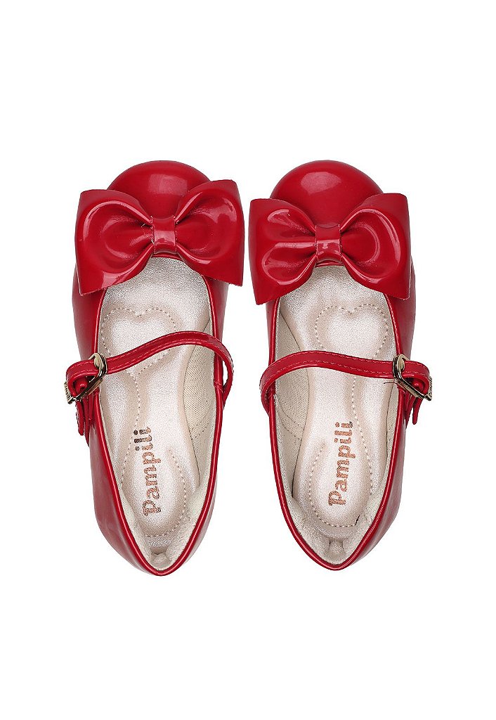 SAPATO PAMPILI ANGEL VERMELHO VERNIZ SINT - Mel for kids