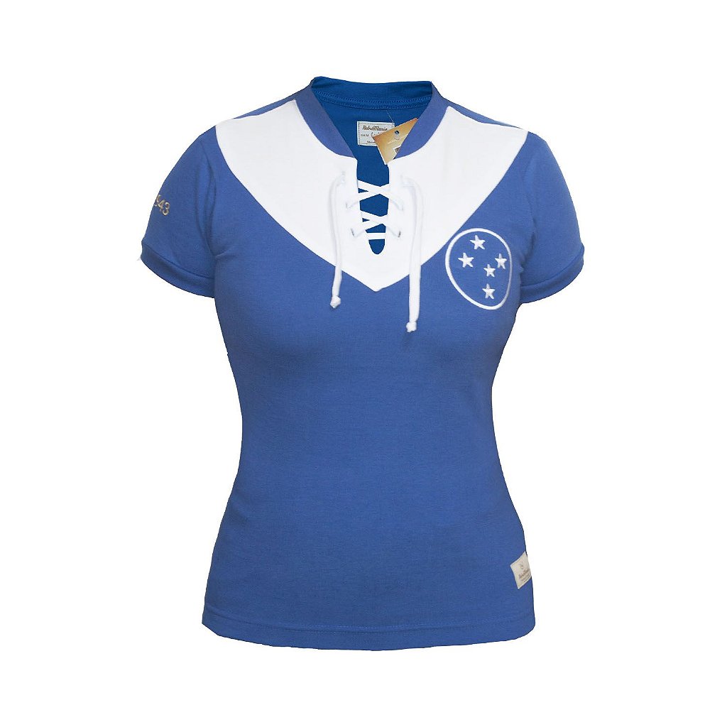 Camisa Retrô Feminina Cruzeiro 1943 - Camisas Retrô Mania