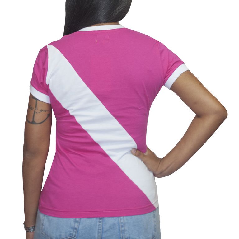 Camisa Retrô Feminina Vasco da Gama - Outubro Rosa - Camisas Retrô Mania