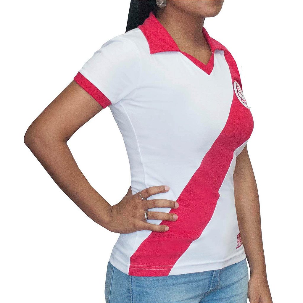 Camiseta Feminina Retrô do Internacional, Camiseta Feminina Internacional  Usado 87005492