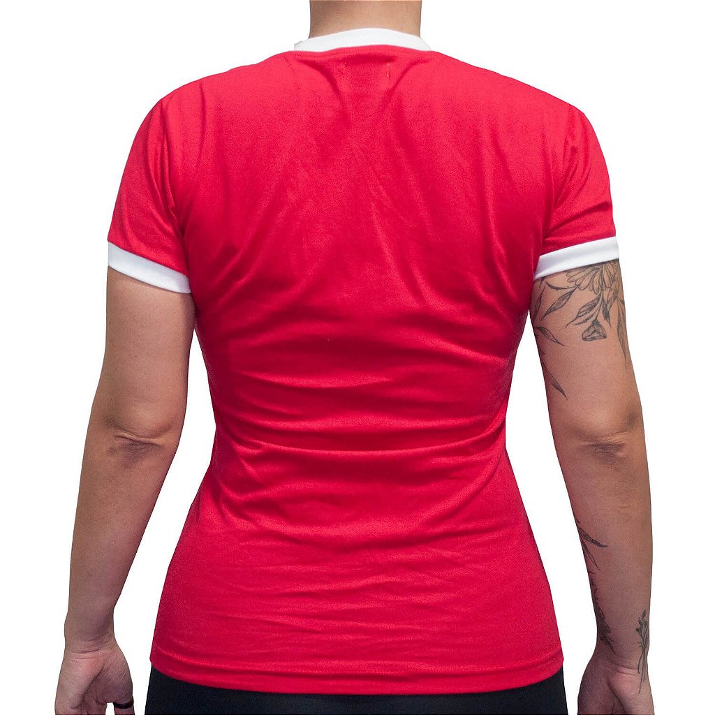 Camisa Internacional Retrô Canelada Feminina N°7 em Promoção na