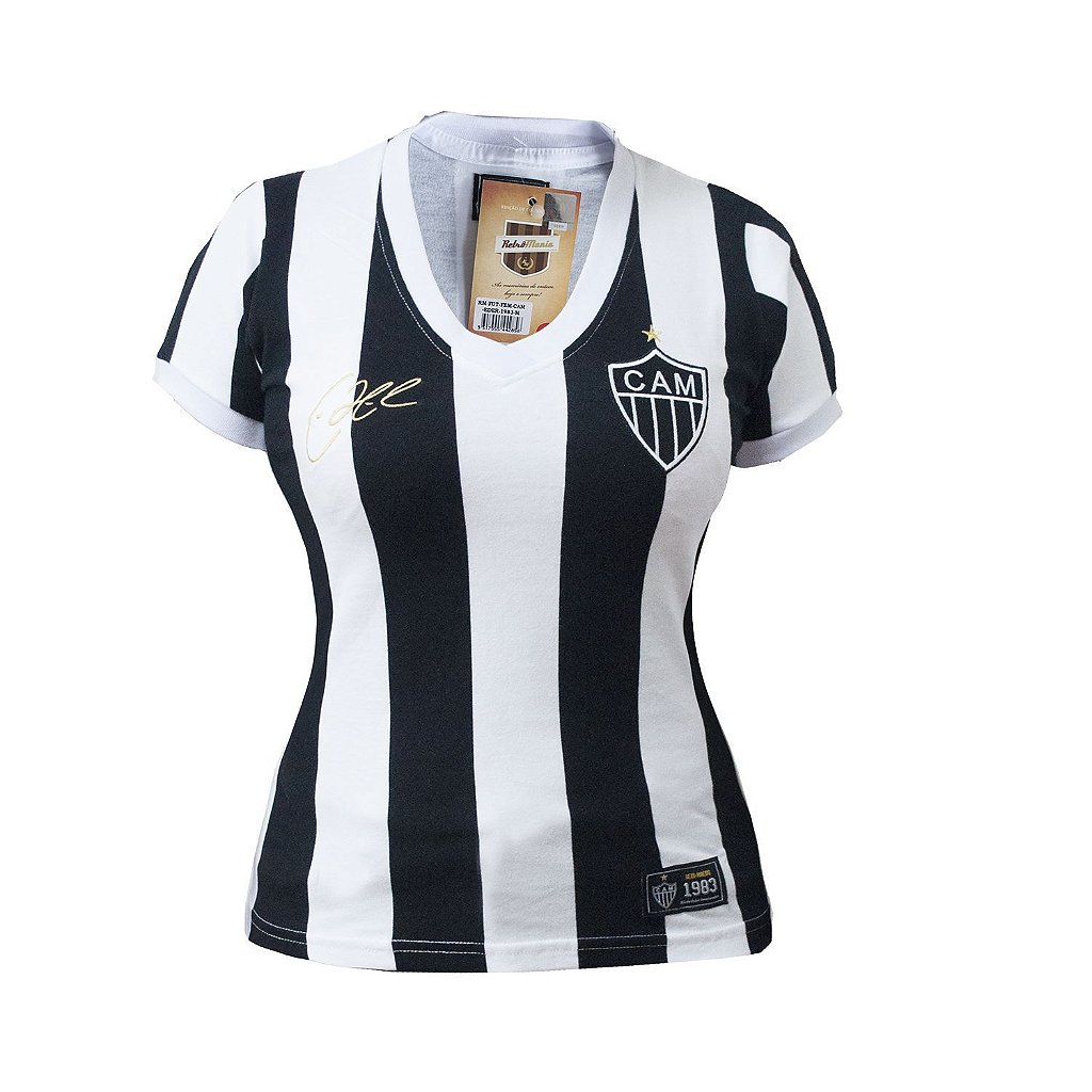 Camisa Retrô Feminina Atlético Mineiro 1983 Eder - Camisas Retrô Mania