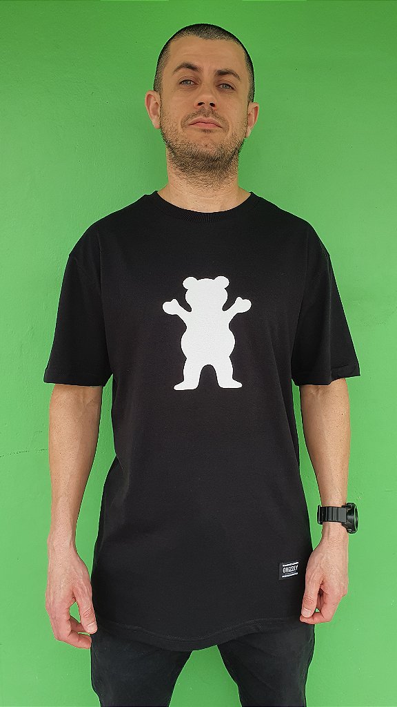 Camiseta Grizzly OG Bear Preta - MAHAI SHOP