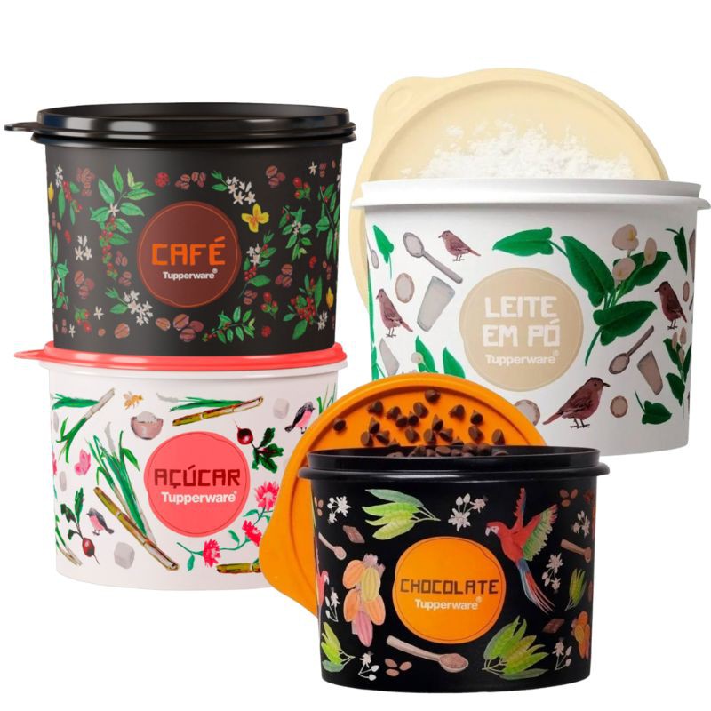 Tupperware Conjunto Caixa Floral 4 Pecas - Loja Tupperware ChefeWare