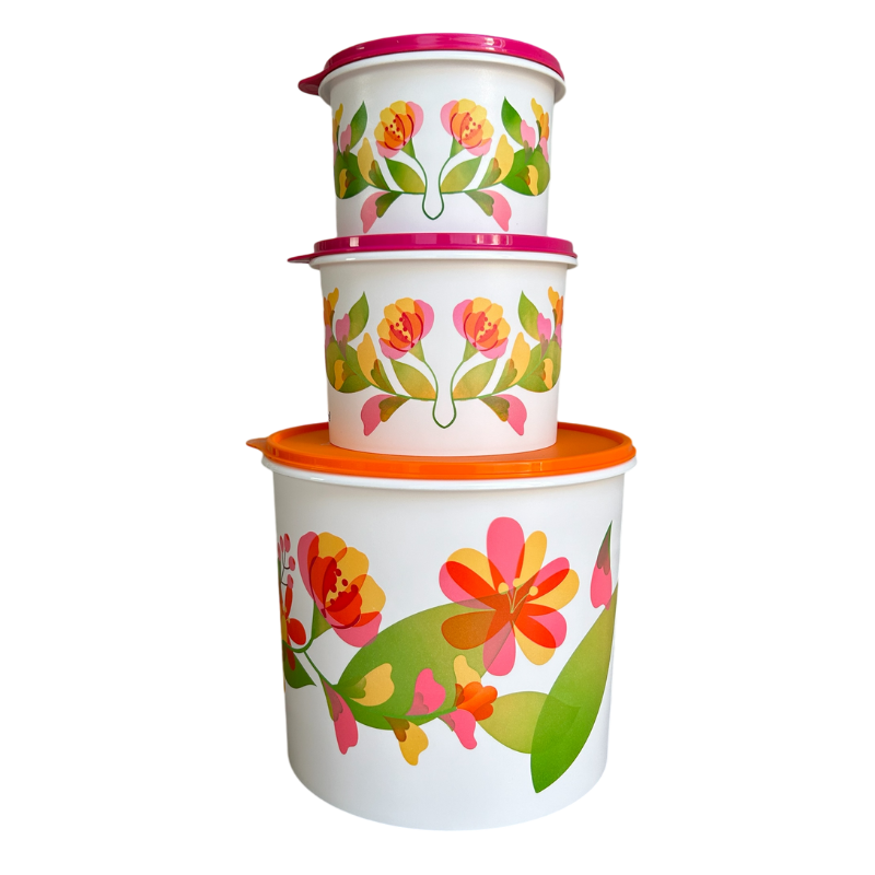Tupperware Kit Tupper Caixa Florescência 3 Peças - Loja Tupperware
