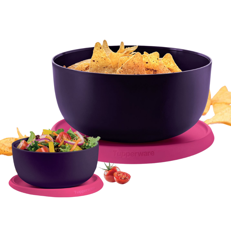 Tupperware Kit Tigela Toque Mágico 550ml + 4,3L Berinjela - Loja