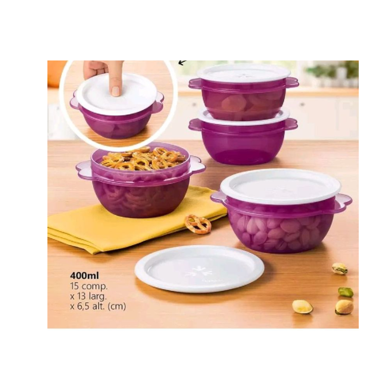 Tupperware Super Mini Instantânea 400ml Roxo - Loja Tupperware