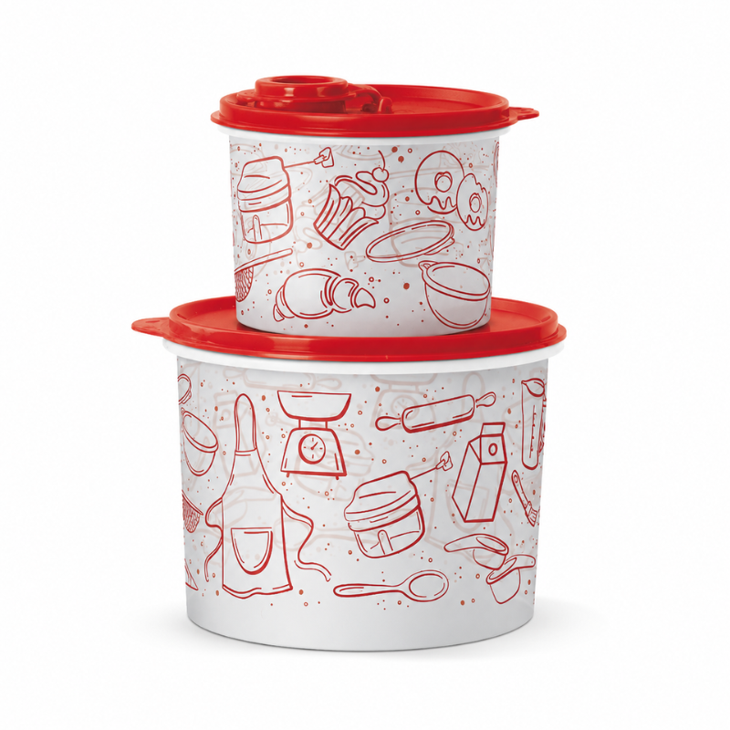 Tupperware Kit Tupper Caixa Receitas 2,4Litros e 500ml - Loja